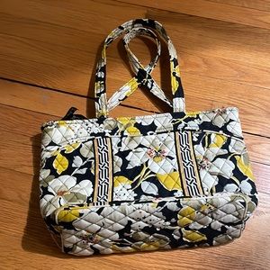 Brand new Vera Bradley black and yellow floral purse